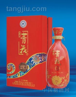 国藏青花酒二十年陈酿清香型白酒