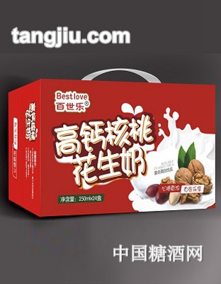 百世乐高钙核桃花生奶