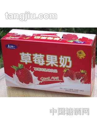 资格一草莓果奶