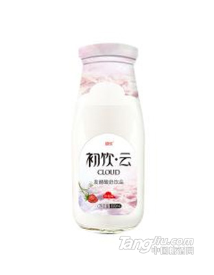 初饮云发酵酸奶饮品草莓味 乳饮料300ml