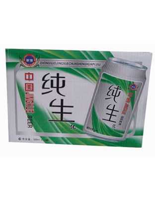 易拉罐景雪纯生化啤酒