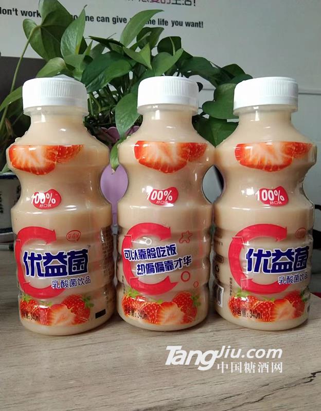 优益菌乳酸菌饮品340ml草莓味