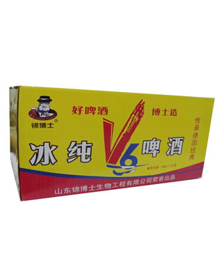 锦博士冰纯V6啤酒 箱装