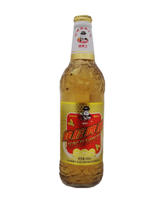 锦博士蜂胶啤酒 红色酒标