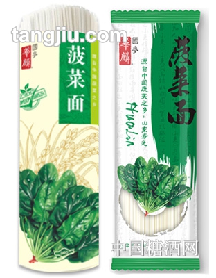 国梦华麟菠菜面350g