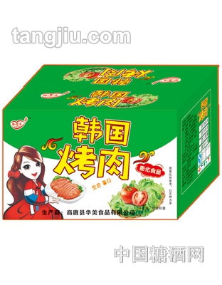 乐吃吃膨化食品韩国烤肉盒装