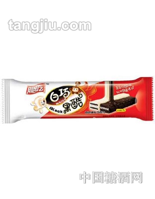 白巧黑酷酥酥脆巧克力威化（红）