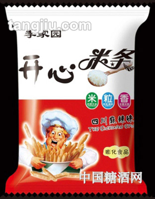 李家园开心米条四川麻辣味80g