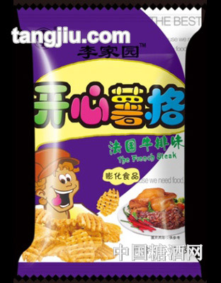 李家园开心薯格法国牛排味120g