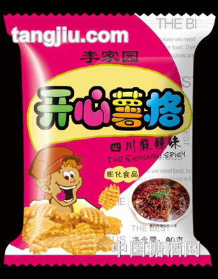 李家园开心薯格四川麻辣味80g