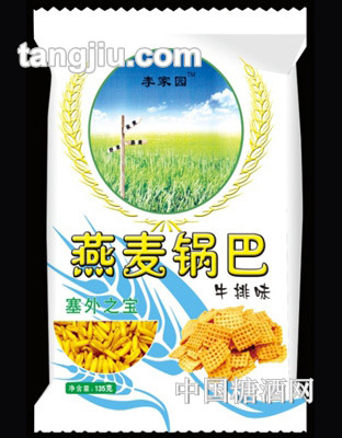 李家园燕麦锅巴-牛排味135g