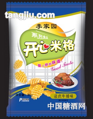 李家园开心米法式牛排味60g