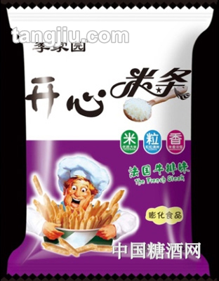 李家园开心米条法国牛排味80g