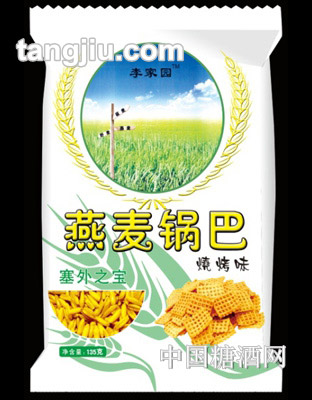 李家园燕麦锅巴烧烤味138g
