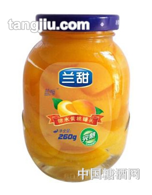 兰甜糖水黄桃罐头260g