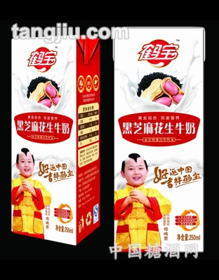 黑芝麻花生牛奶盒装-250ml