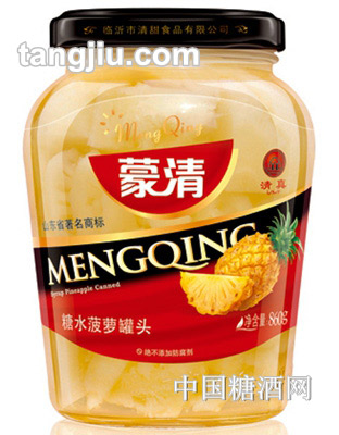 蒙清糖水菠萝罐头860g