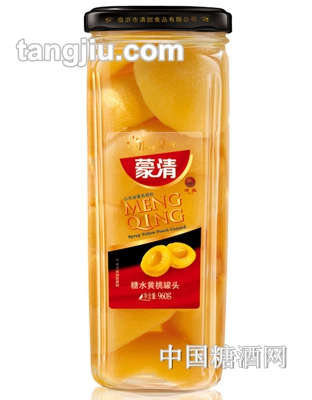 蒙清糖水黄桃罐头960g
