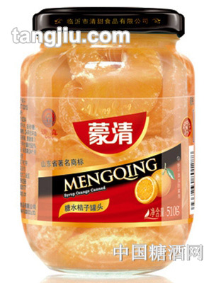 蒙清糖水橘子罐头510g