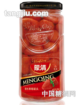 蒙清糖水草莓罐头950g
