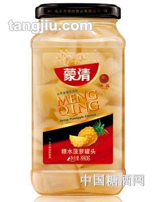 蒙清糖水菠萝罐头880g