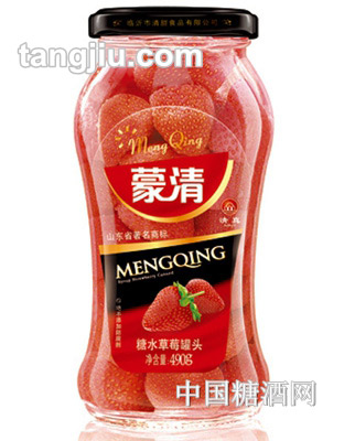 蒙清糖水草莓罐头490g