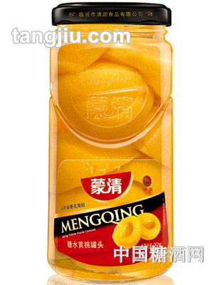 蒙清糖水黄桃罐头950g