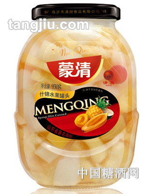 蒙清糖水杂果罐头930g