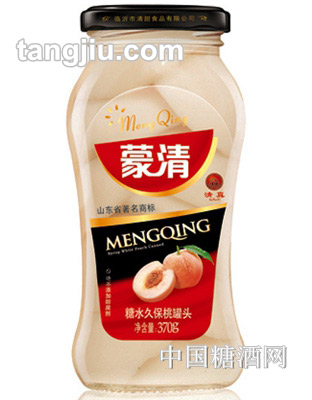 蒙清糖水白桃罐头370g