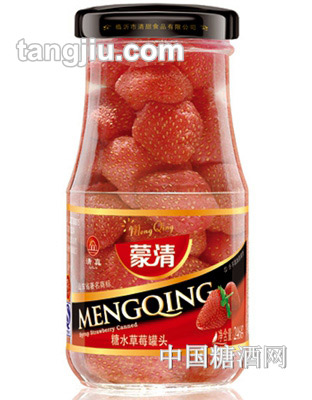 蒙清糖水草莓罐头246g