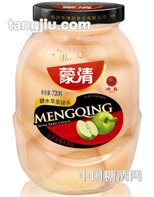 蒙清糖水苹果罐头720g