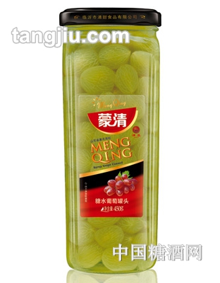 蒙清糖水葡萄罐头450g