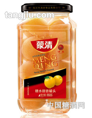 蒙清糖水杏罐头880g