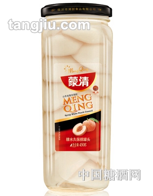 蒙清糖水白桃罐头450g