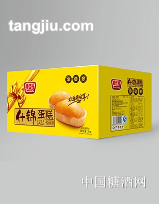 帅佳福什锦黄蛋糕2KG