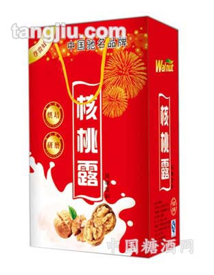 核桃露红色礼袋装