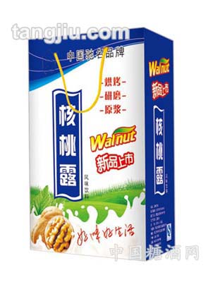 核桃露礼袋装蓝白色