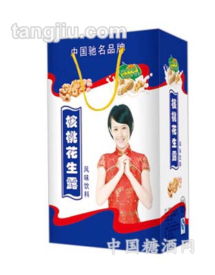 核桃花生露礼袋装蓝色