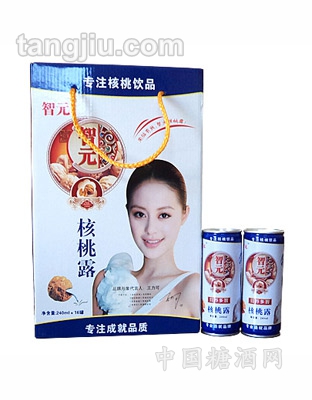 智元核桃露16听礼盒（蓝色）240ml
