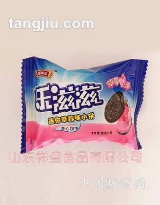 乐滋滋草莓味饼干袋装