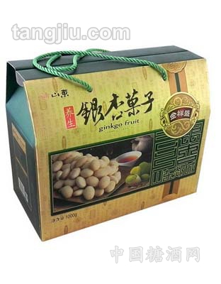 银杏菓子绿蓝色盒装1000g