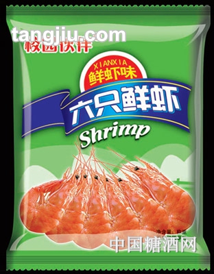 校园伙伴六个鲜虾膨化食品