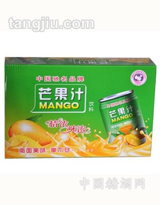 芒果汁饮料听装