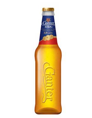 甘特尔啤酒330ML白瓶(效果图)冰纯