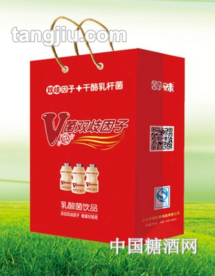 舒味V菌双歧因子乳酸菌饮品手提袋