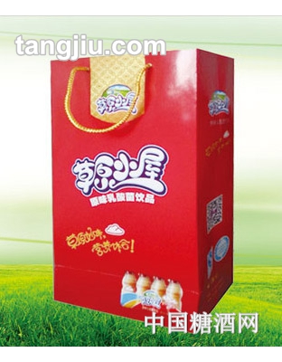 草原小屋乳酸菌饮品100mlx40瓶手提袋
