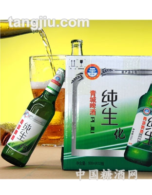 纯生化青城啤酒