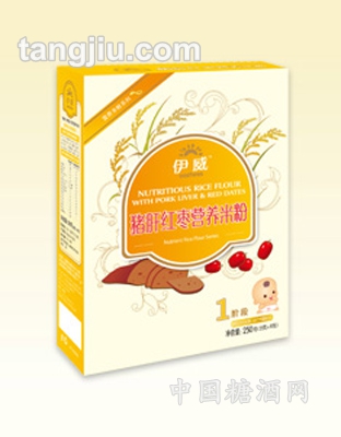 伊威猪肝红枣营养米粉250g