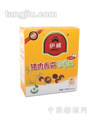 伊威猪肉香菇营养蝴蝶面80g
