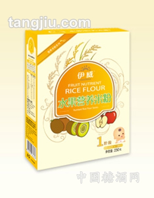 伊威水果营养米粉250g
